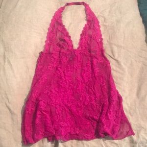 Like new! VS lacy halter slip M
